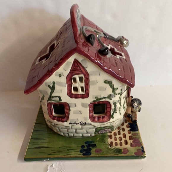 Vintage 2002 Blue Sky Clay Doctors Office meant at tea lite candle. - Picture 3 of 14